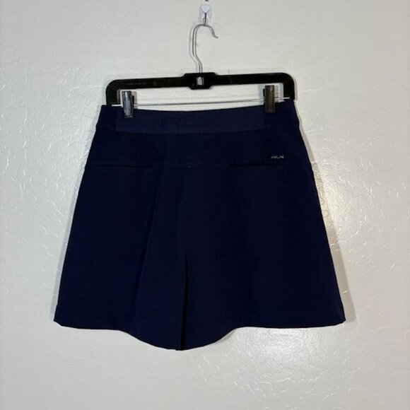 RLX Ralph Lauren Shorts Womens Small Navy Pleated Golf Athletic Stretch Active - Picture 3 of 10
